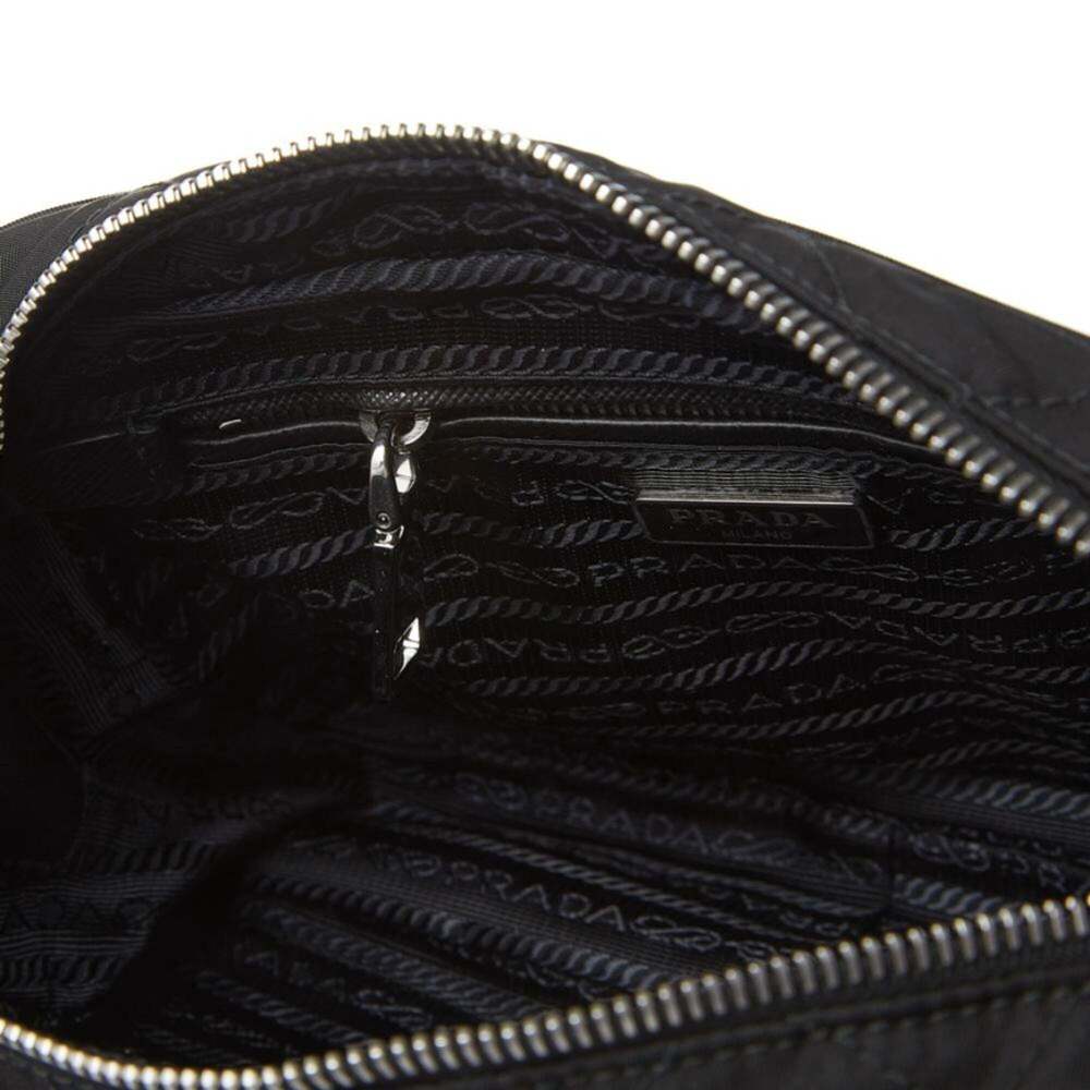 Prada Re-Edtion Nylon Quilted Black Triangle Logo Crossbody - Picture 6 of 10